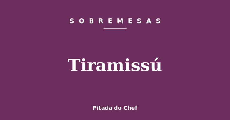 Tiramissú