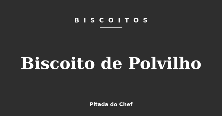 Biscoito de Polvilho