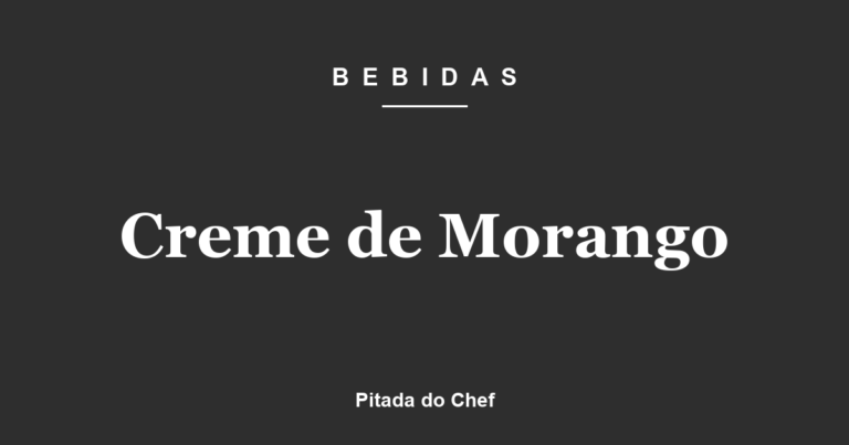 Creme de Morango
