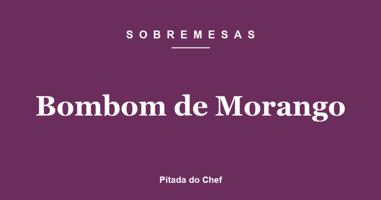 Bombom de Morango