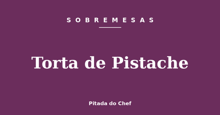 Torta de Pistache