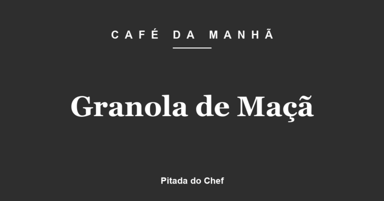 Granola de Maçã
