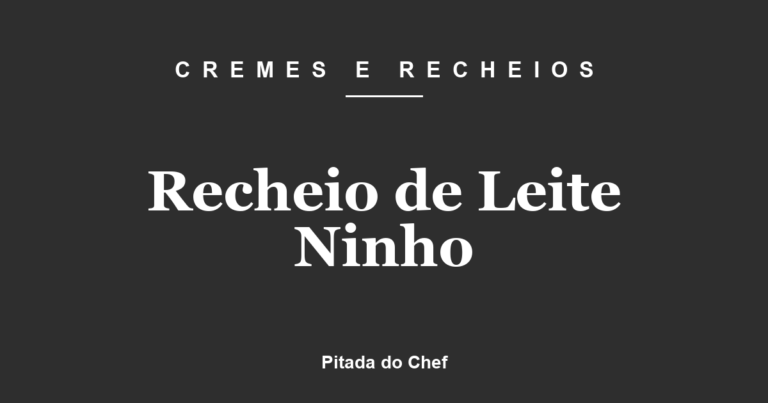Recheio de Leite Ninho