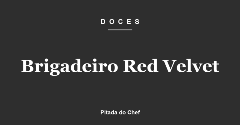 Brigadeiro Red Velvet