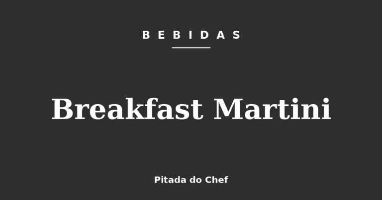 Breakfast Martini