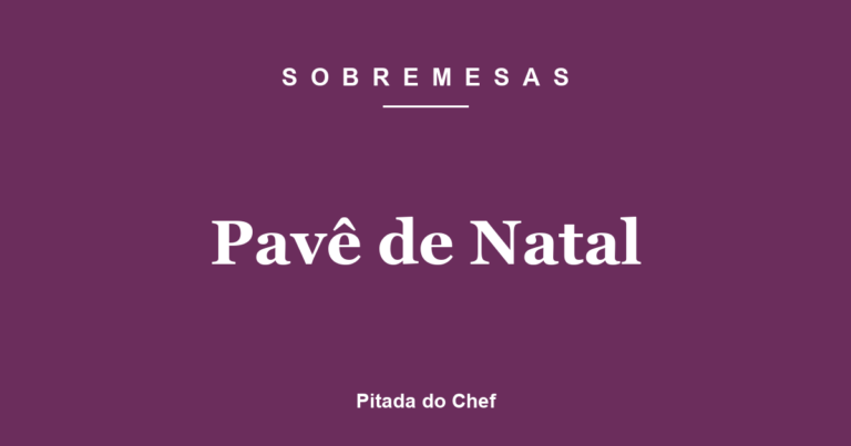 Pavê de Natal