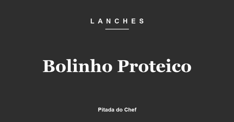 Bolinho Proteico