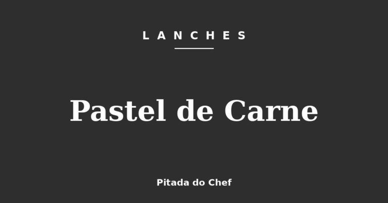 Pastel de Carne
