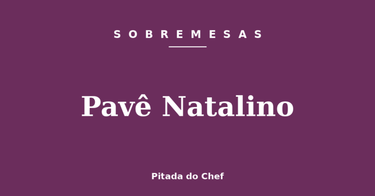 Pavê Natalino