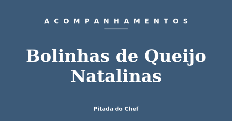 Bolinhas de Queijo Natalinas