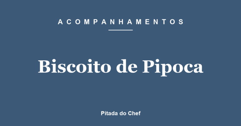 Biscoito de Pipoca