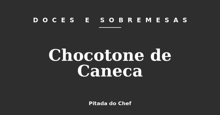 Chocotone de Caneca