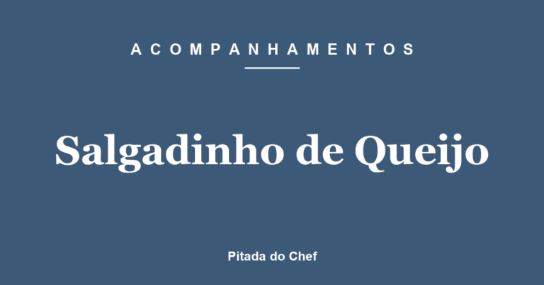 Salgadinho de Queijo