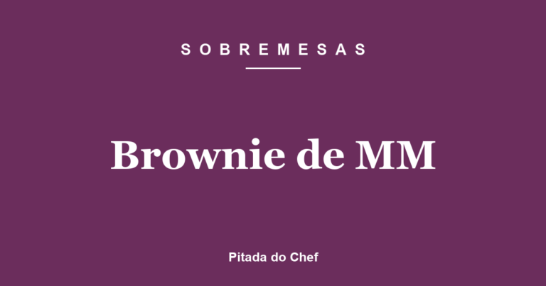 Brownie de MM