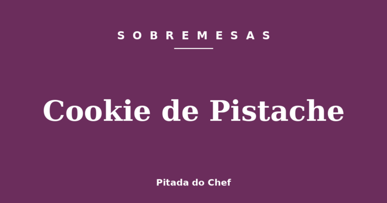 Cookie de Pistache