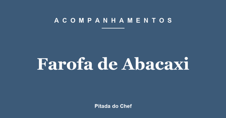 Farofa de Abacaxi