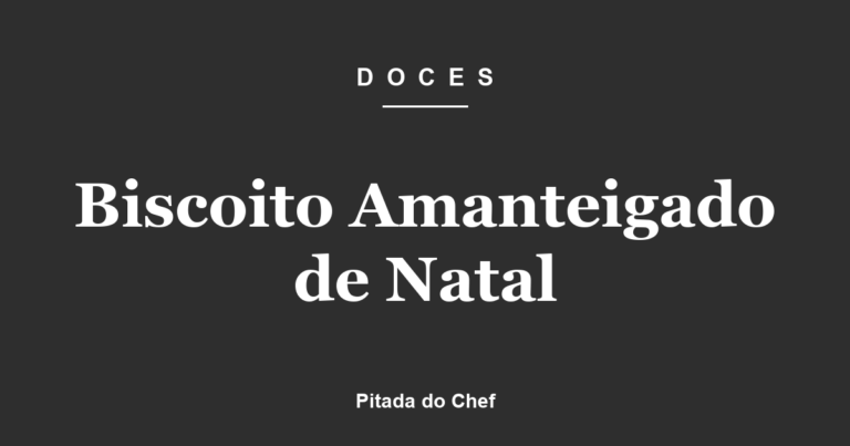 Biscoito Amanteigado de Natal