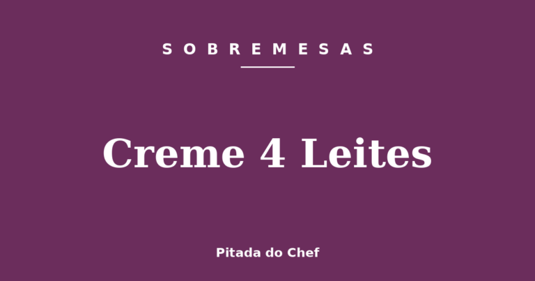 Creme 4 Leites