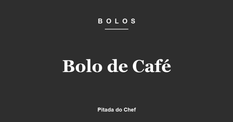 Bolo de Café