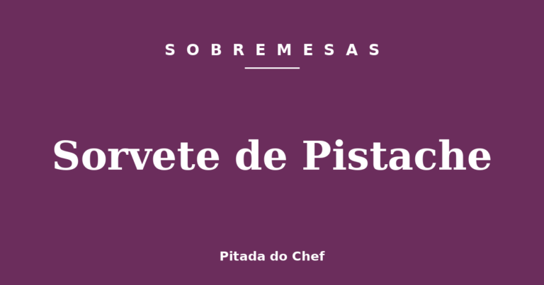 Sorvete de Pistache