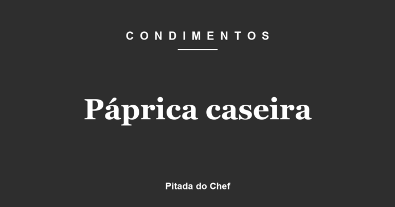 Páprica caseira