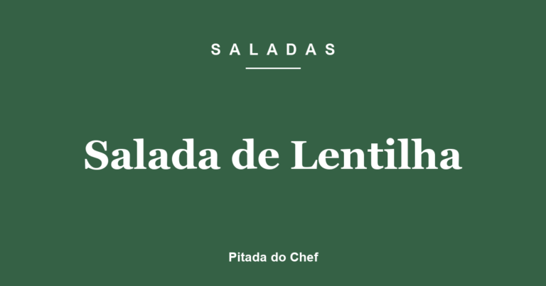 Salada de Lentilha