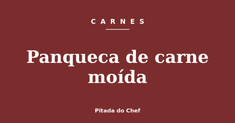 Panqueca de carne moída