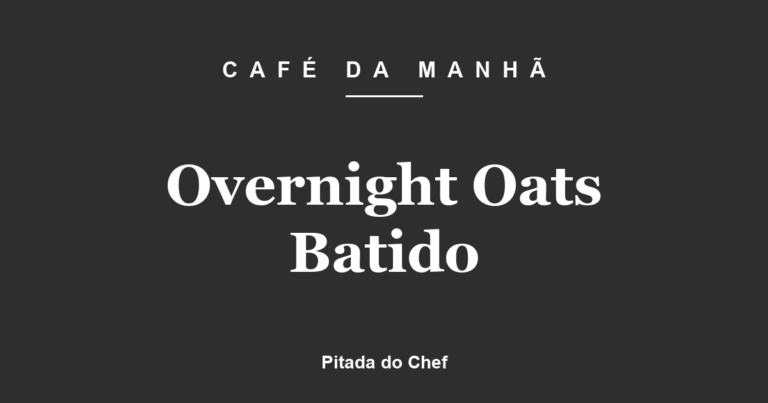 Overnight Oats Batido