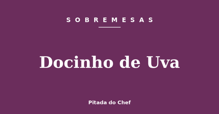 Docinho de Uva