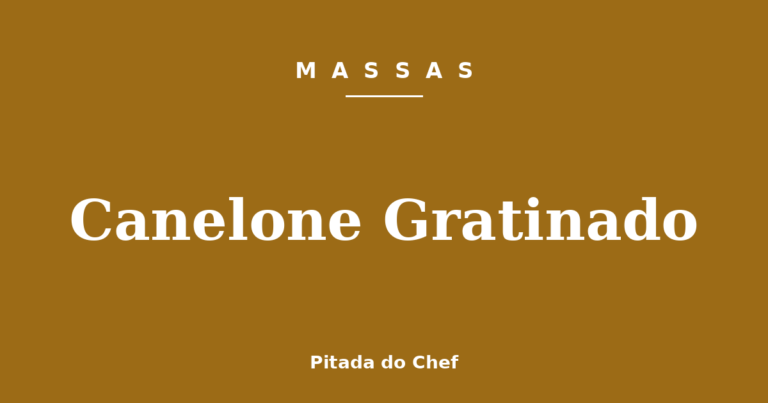 Canelone Gratinado