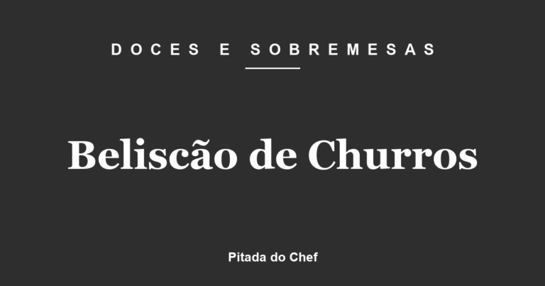 Beliscão de Churros