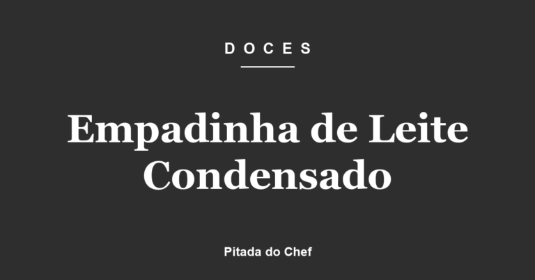 Empadinha de Leite Condensado