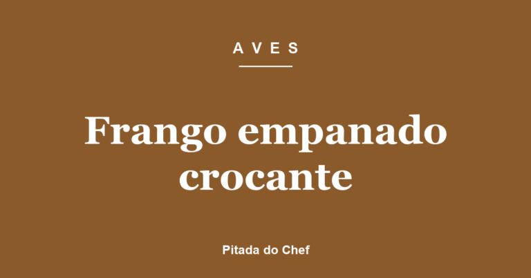 Frango empanado crocante