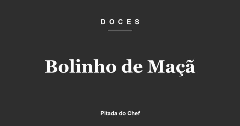 Bolinho de Maçã