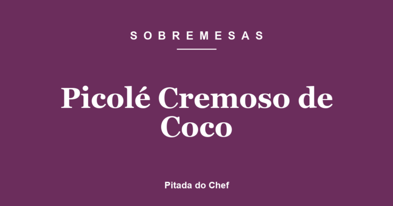 Picolé Cremoso de Coco
