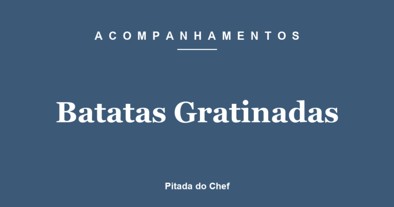 Batatas Gratinadas
