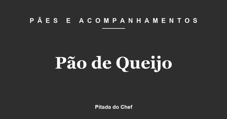 Pão de Queijo