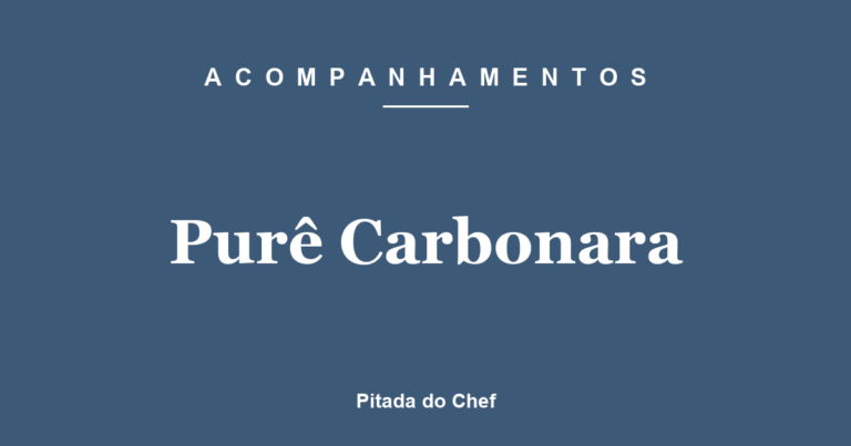 Purê Carbonara
