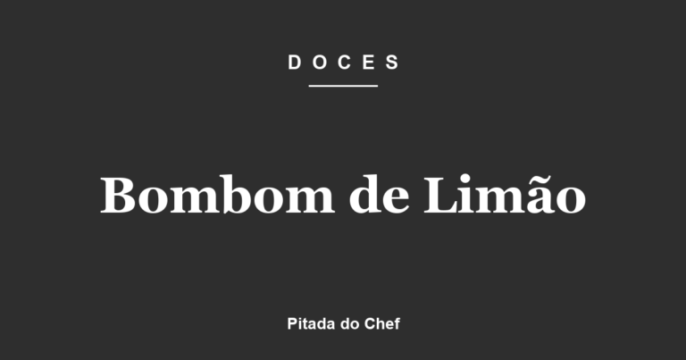 Bombom de Limão