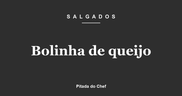 Bolinha de queijo