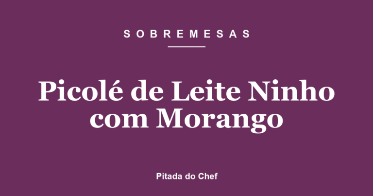 Picolé de Leite Ninho com Morango