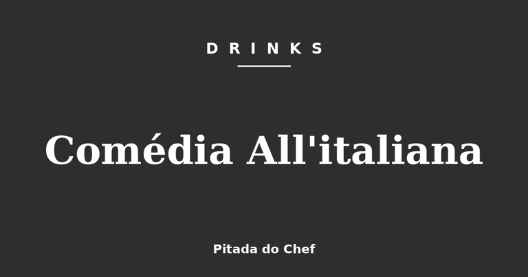 Comédia All’italiana