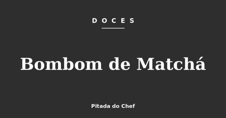 Bombom de Matchá