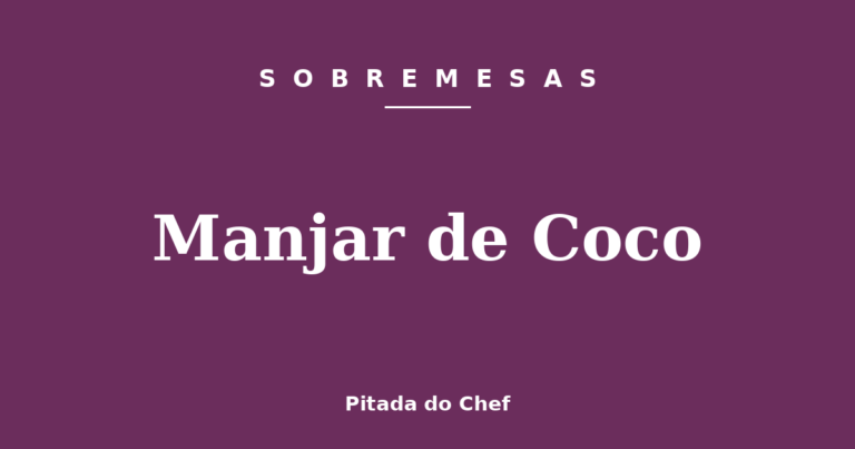 Manjar de Coco