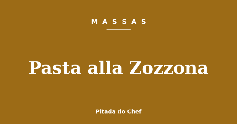 Pasta alla Zozzona