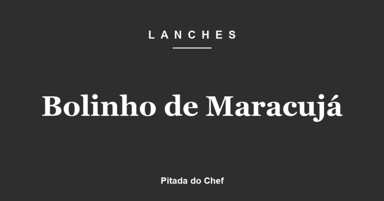 Bolinho de Maracujá