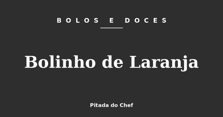 Bolinho de Laranja
