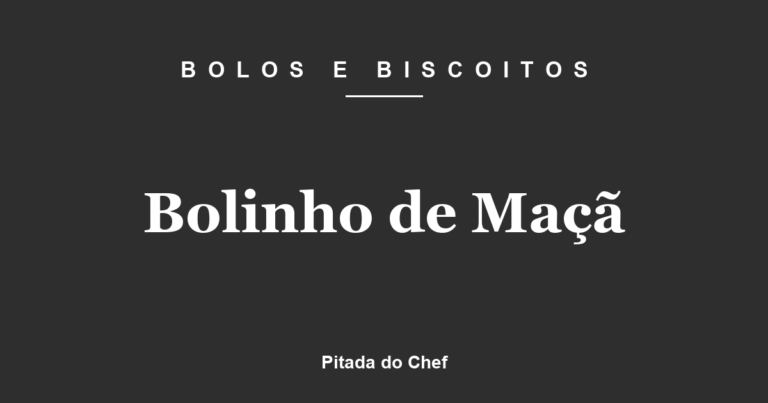 Bolinho de Maçã