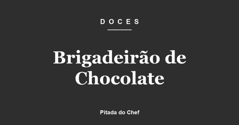 Brigadeirão de Chocolate