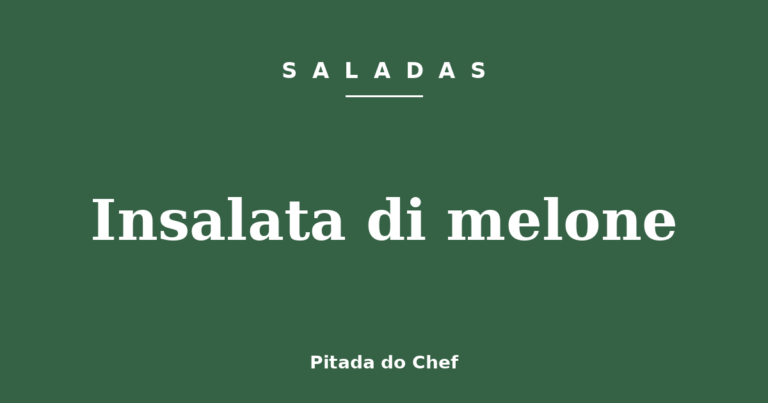 Insalata di melone